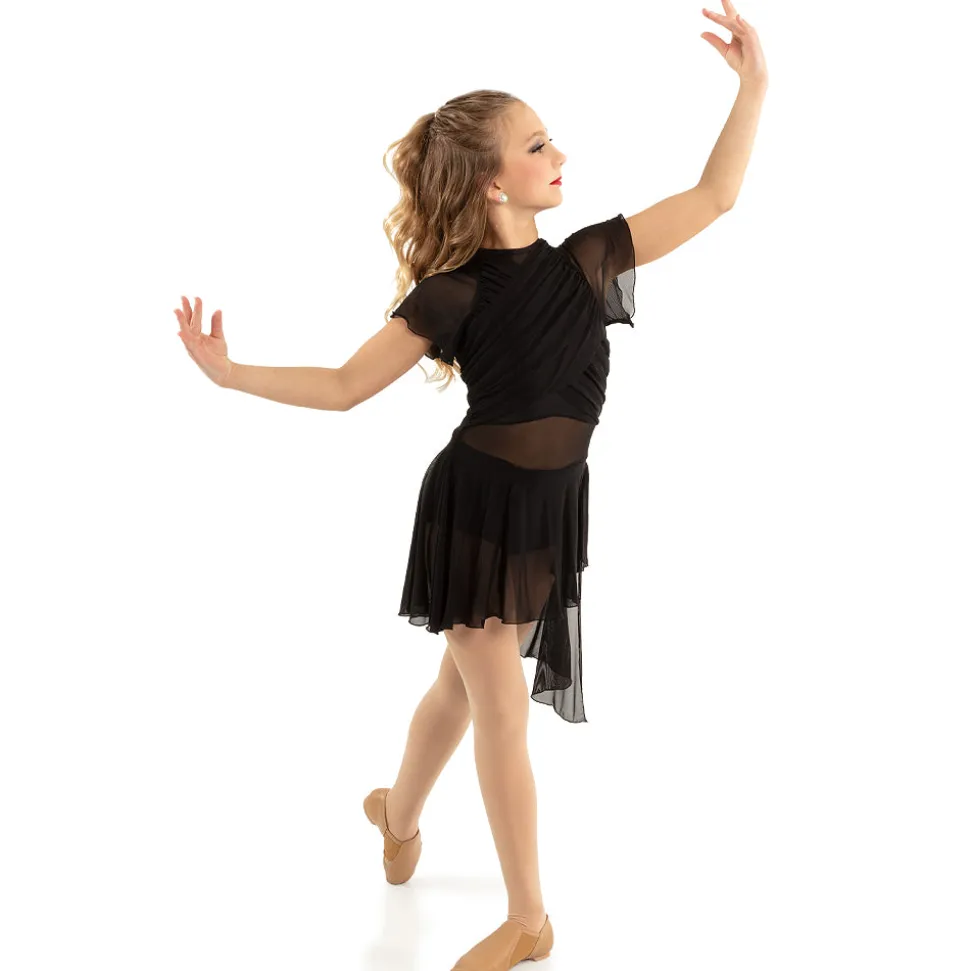 Alexandra Collection Youth Flutter Sleeve Skirted Leotard