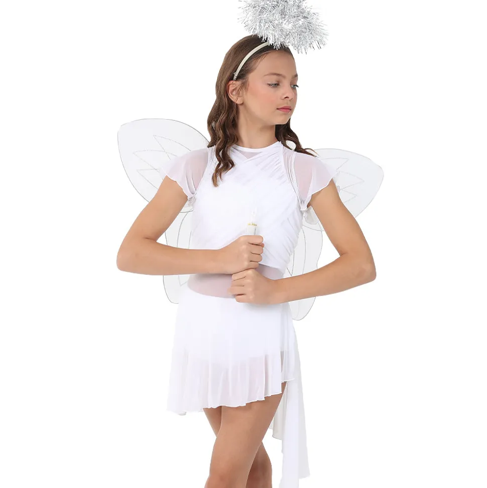Alexandra Collection Youth Flutter Sleeve Skirted Leotard