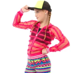 Alexandra Girls Mesh Stripe Jacket