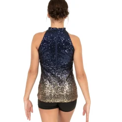 Alexandra Ombre Mock Neck Tank