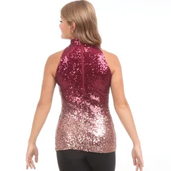 Alexandra Ombre Mock Neck Tank