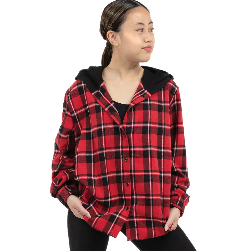 Alexandra Plaid Shirt w/ Hoodie