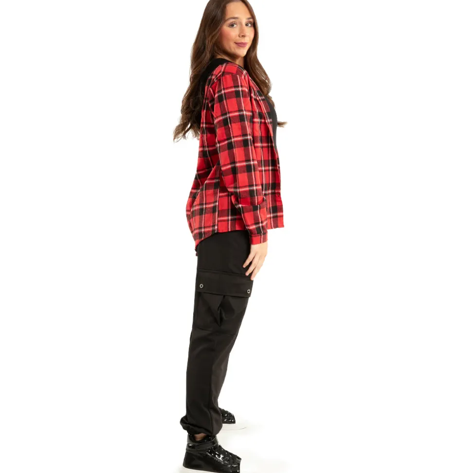 Alexandra Plaid Shirt w/ Hoodie