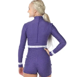 Alexandra Reign in Purple Biketard