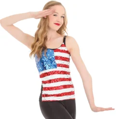 Alexandra Sequin USA Tank