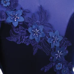 Alexandra Velvet Long Sleeve Skirted Leotard