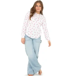 Candy Cane Long Sleeve Tee Shirt