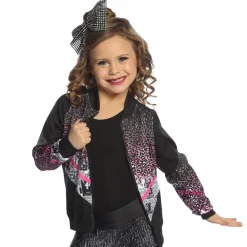 Cheetah Newspaper Bomber Jacket
