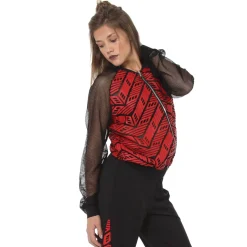 Chevron Pleather Bomber Jacket