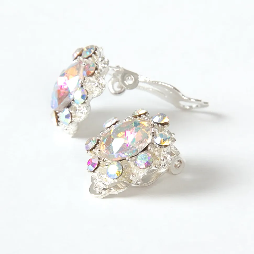 Clip AB Rhinestone Earring