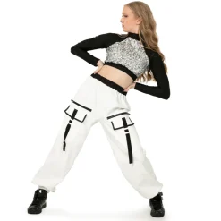 Contrast Cargo Pants