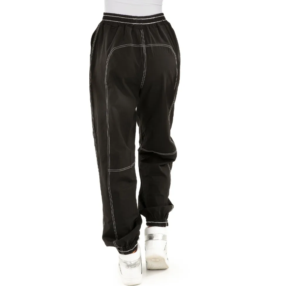 Contrast Stitch Elastic Joggers