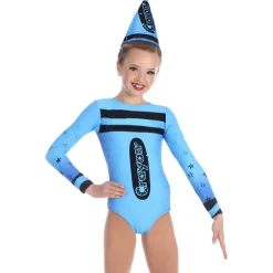 Crayon Long Sleeve Leotard