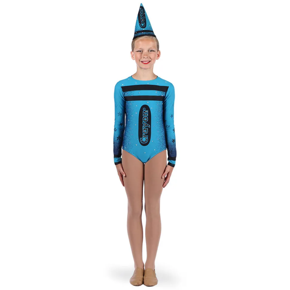 Crayon Long Sleeve Leotard