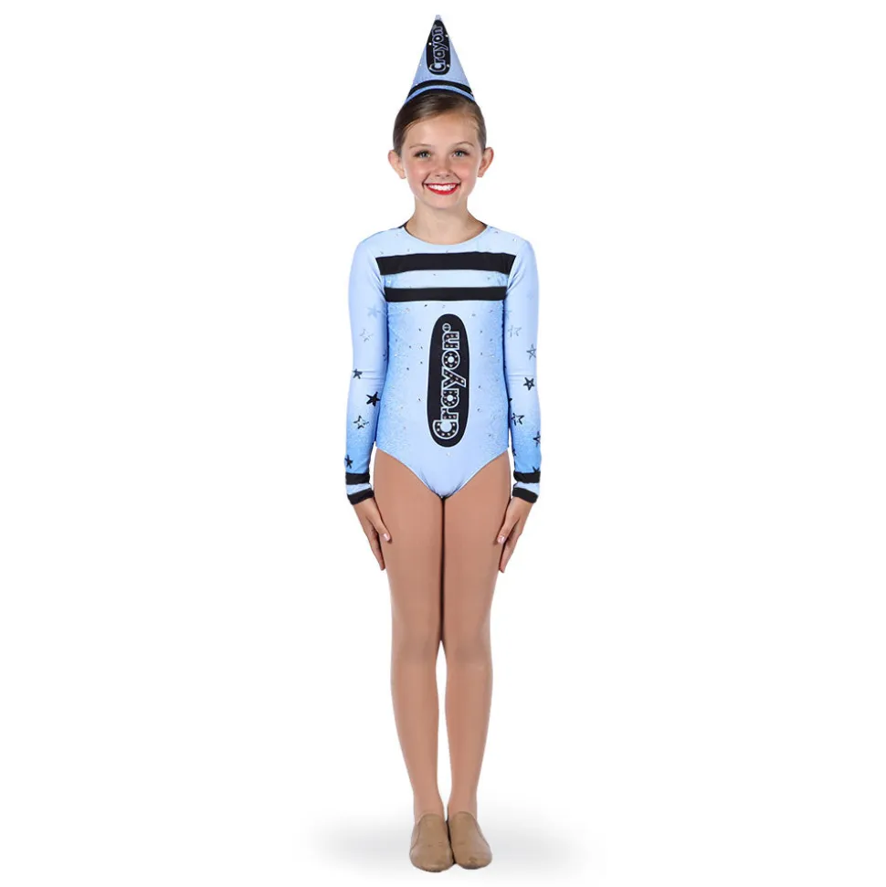 Crayon Long Sleeve Leotard