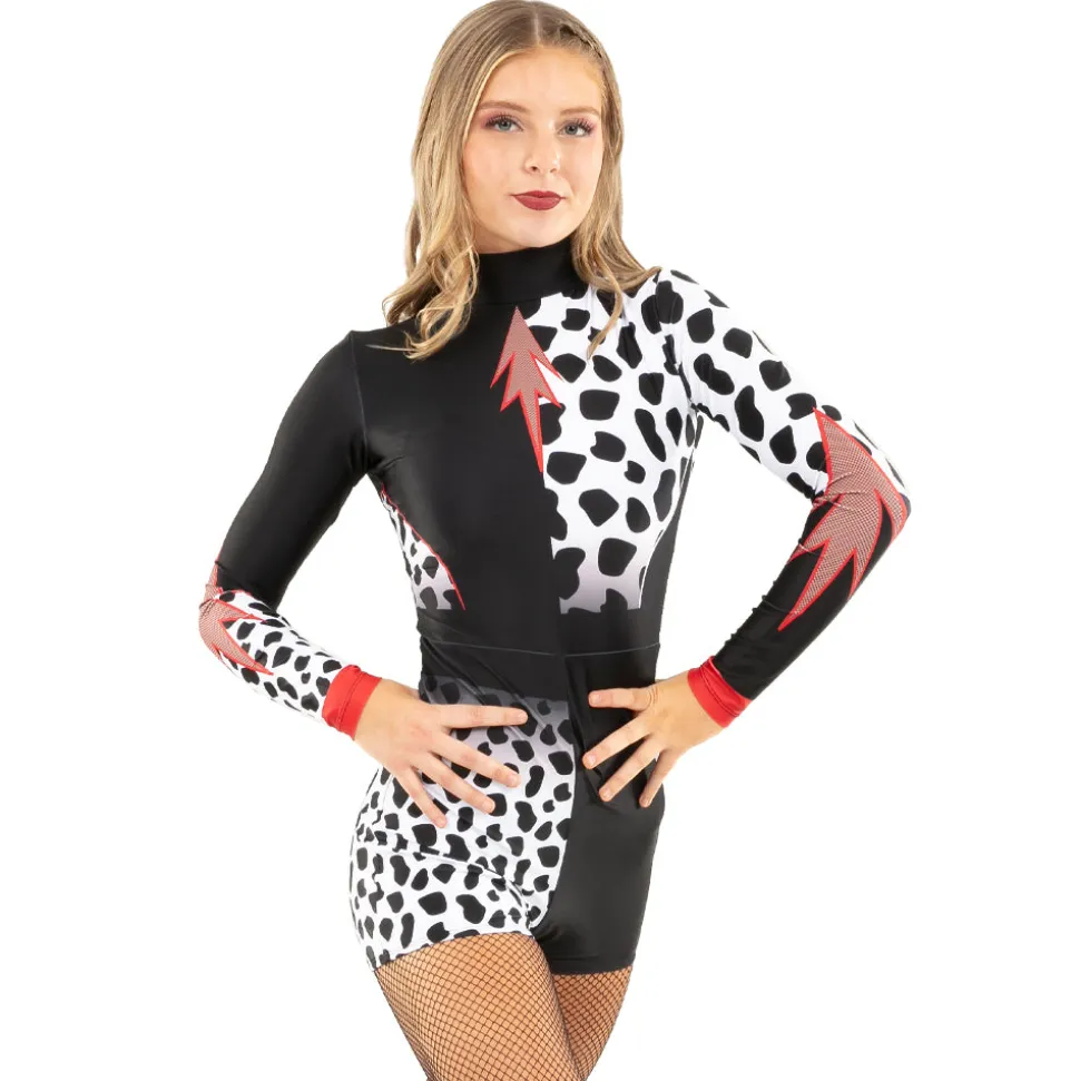 Dalmatian Diva Biketard