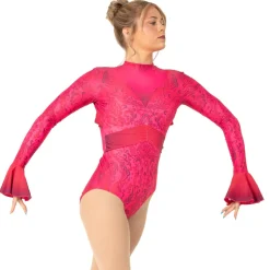 Damask Long Sleeve Leotard