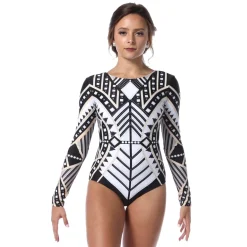 Deco Long Sleeve Leotard