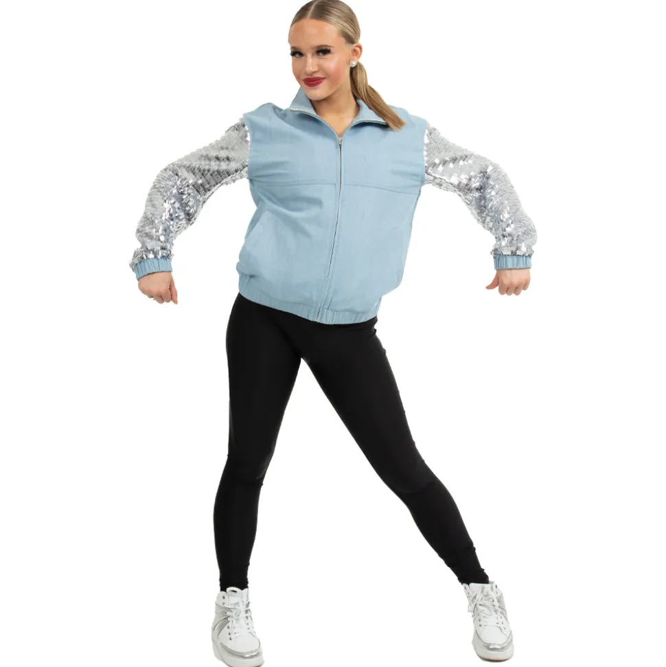 Denim Sequin Jacket