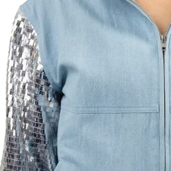 Denim Sequin Jacket