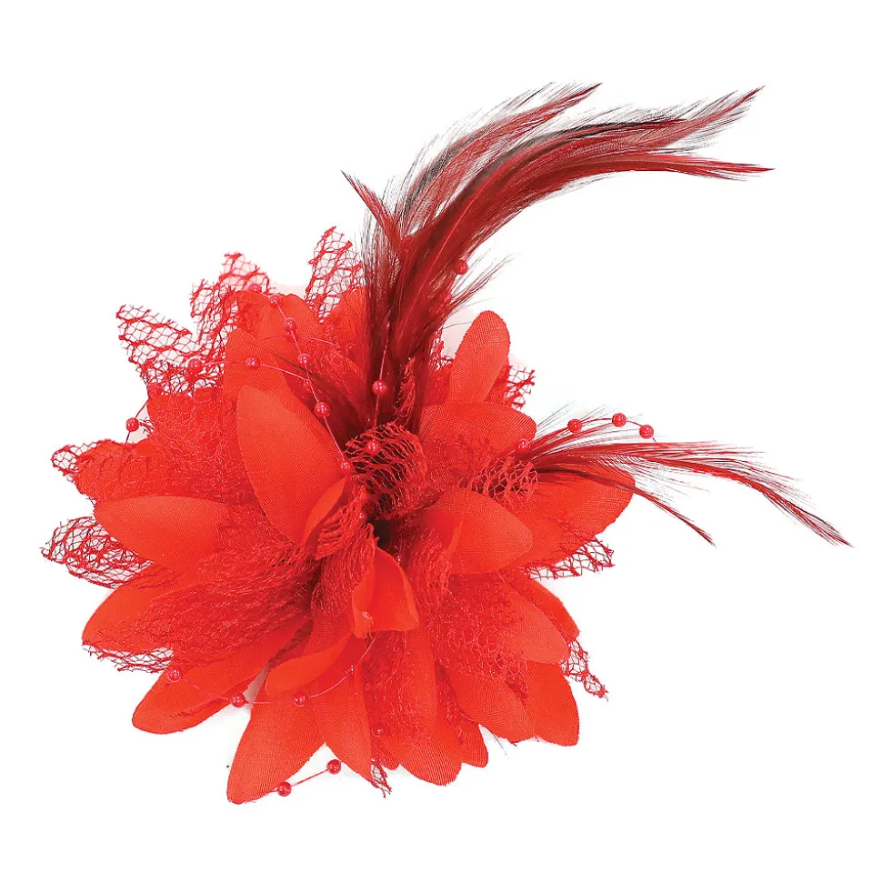 Feather Flower Clip