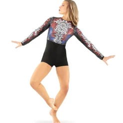 Floral Sequin Biketard