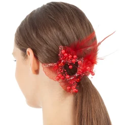 Flower Beaded Hair Clips- 2 Pack