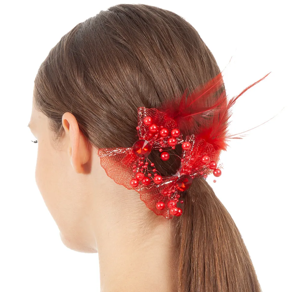 Flower Beaded Hair Pins- 2 Pack