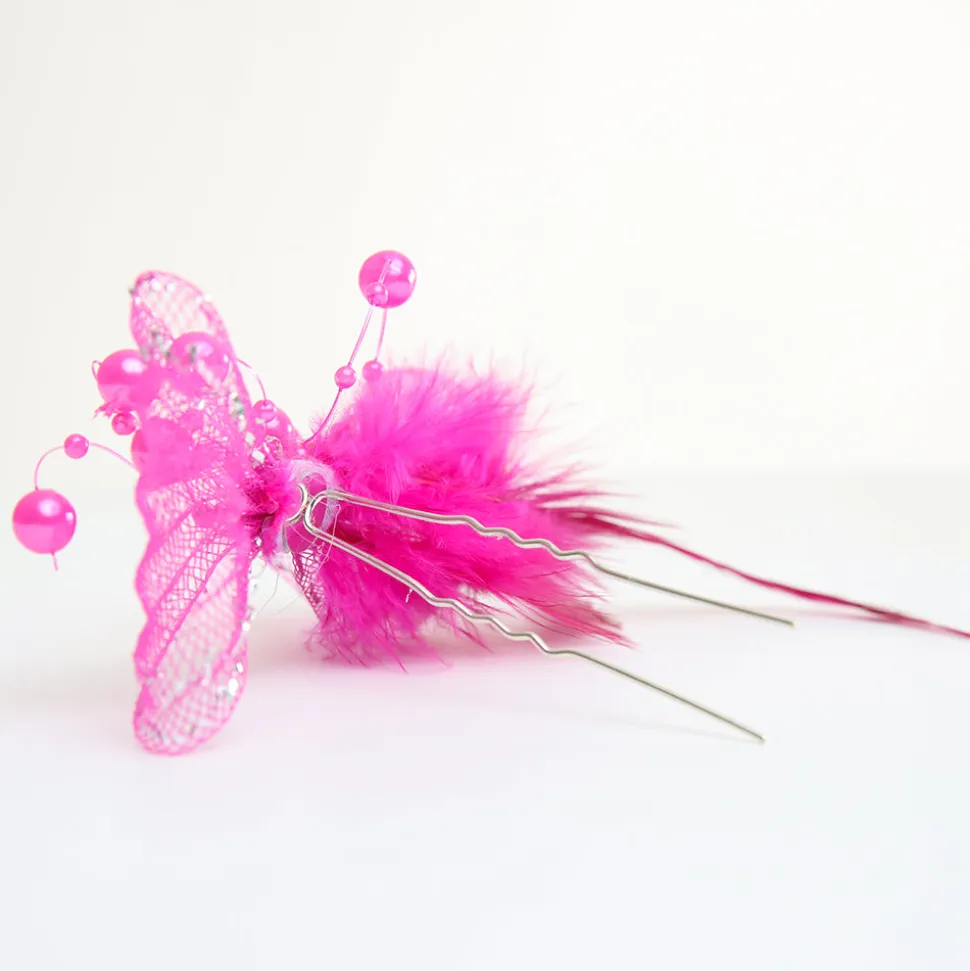 Flower Beaded Hair Pins- 2 Pack