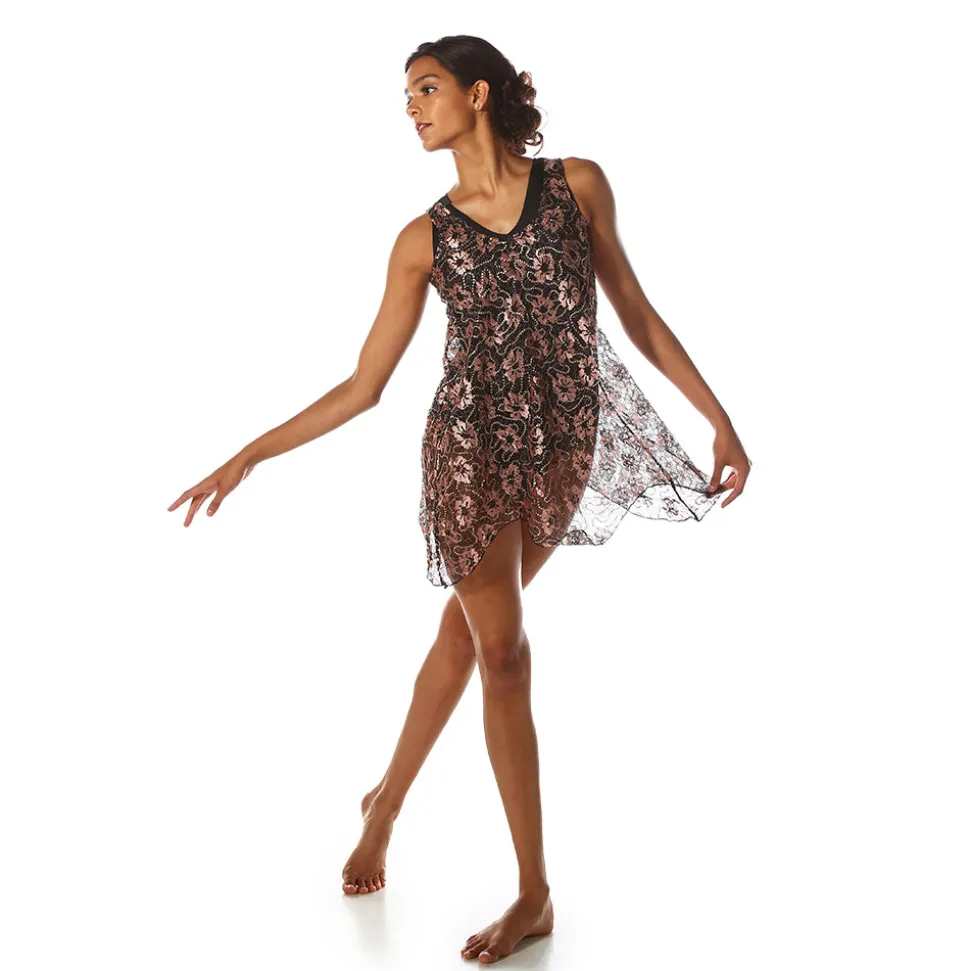 Flower Sequin Overdress