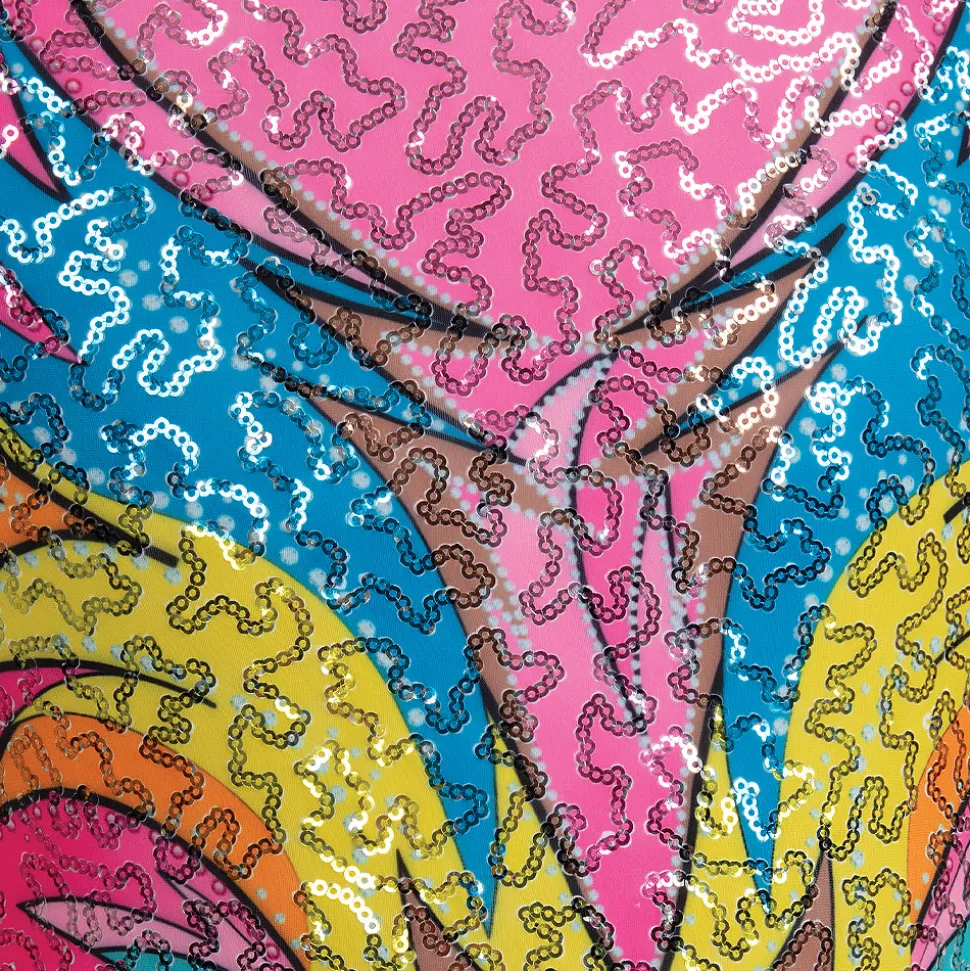 Fluoro Flora Leotard