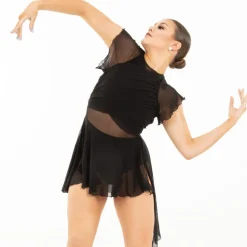 Flutter Sleeve Skirted Leotard
