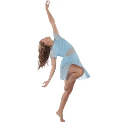 Flutter Sleeve Skirted Leotard