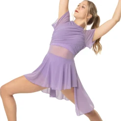 Flutter Sleeve Skirted Leotard