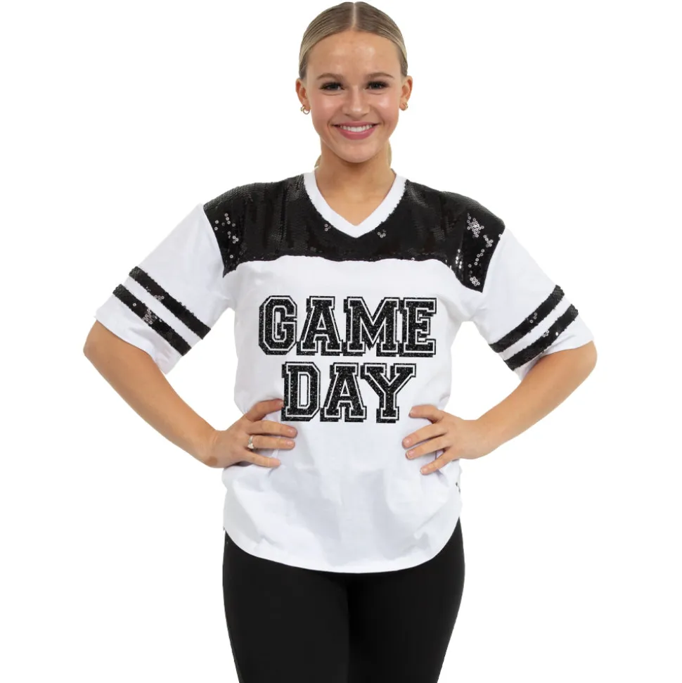 Game Day Sequin Jersey TShirt