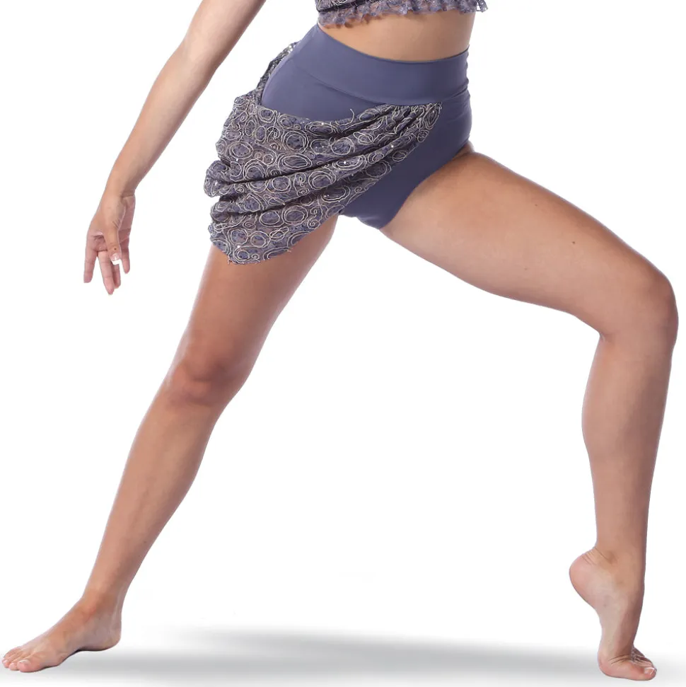 High Waist Brief with Gathered Skirt