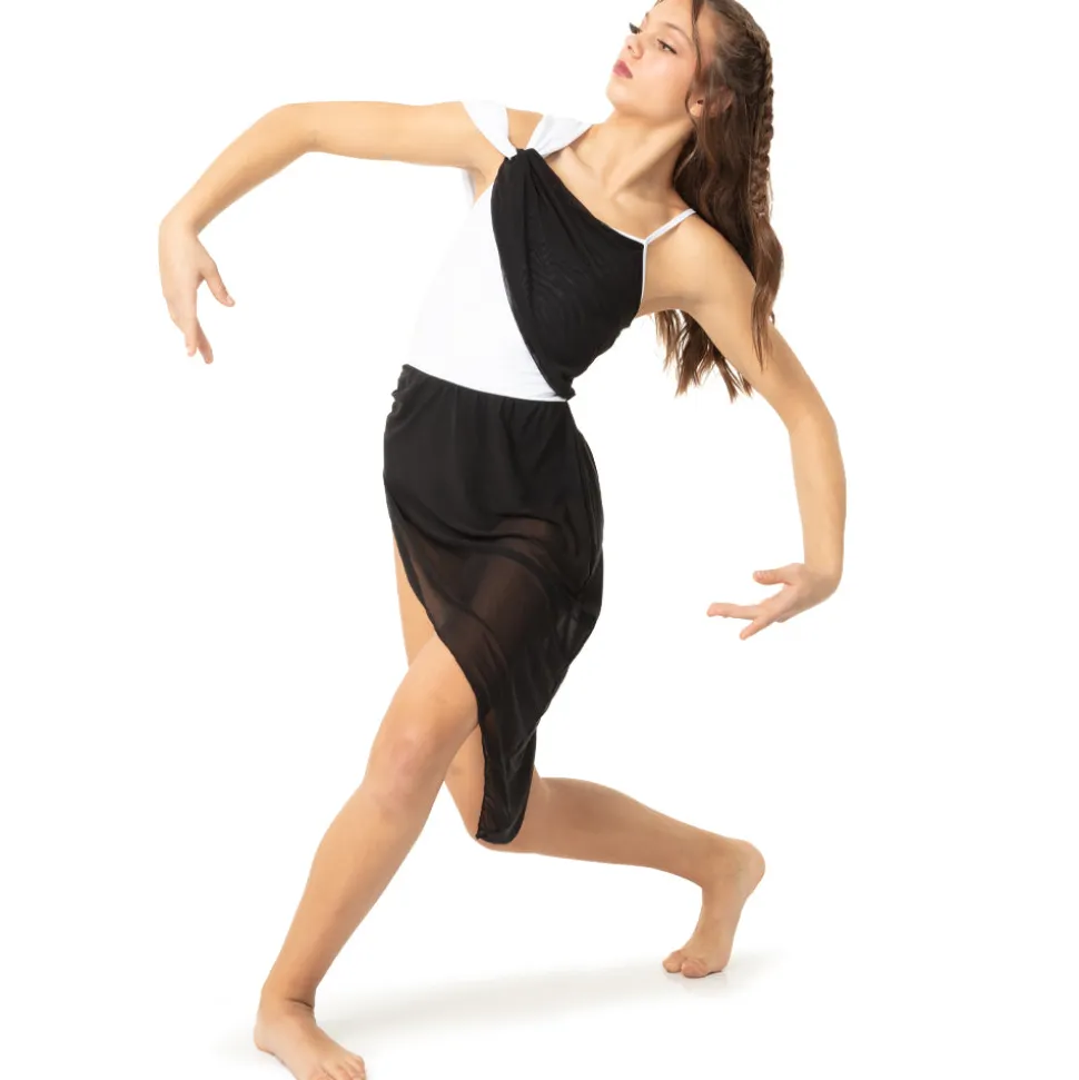 I'm Falling in Love Gathered Mesh Lyrical Dress