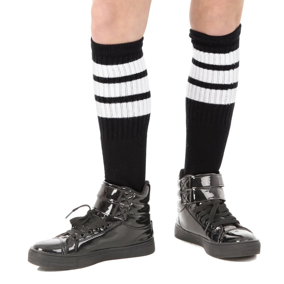 22 Inch Striped Tube Socks
