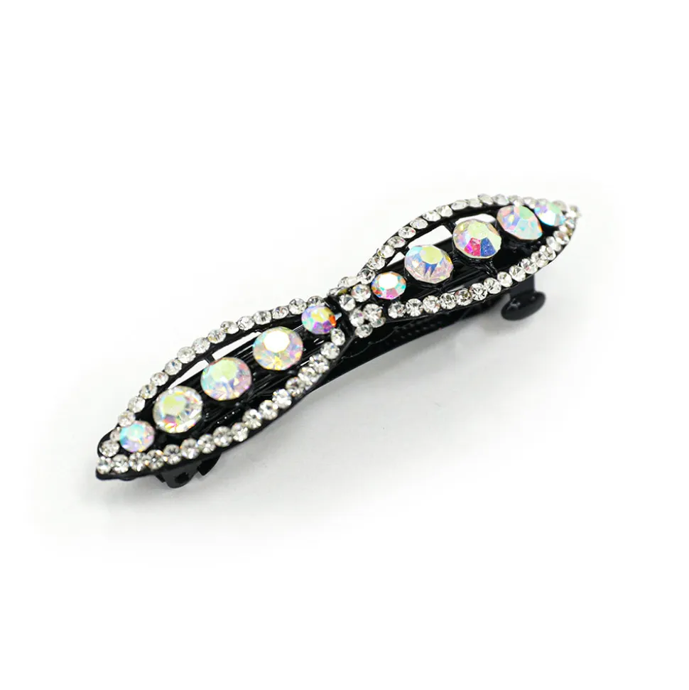 Iridescent Rhinestone Hair Clip