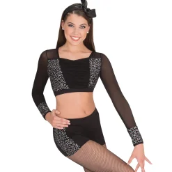 Iridescent Sequin Crop Top