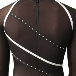 I Will Survive Colorblock Youth Mesh Long Sleeve Leotard