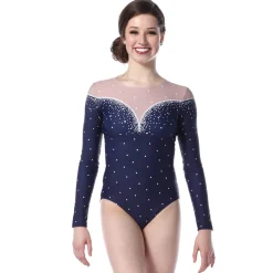 Jeweled Long Sleeve Leotard