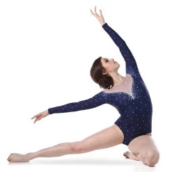 Jeweled Long Sleeve Leotard