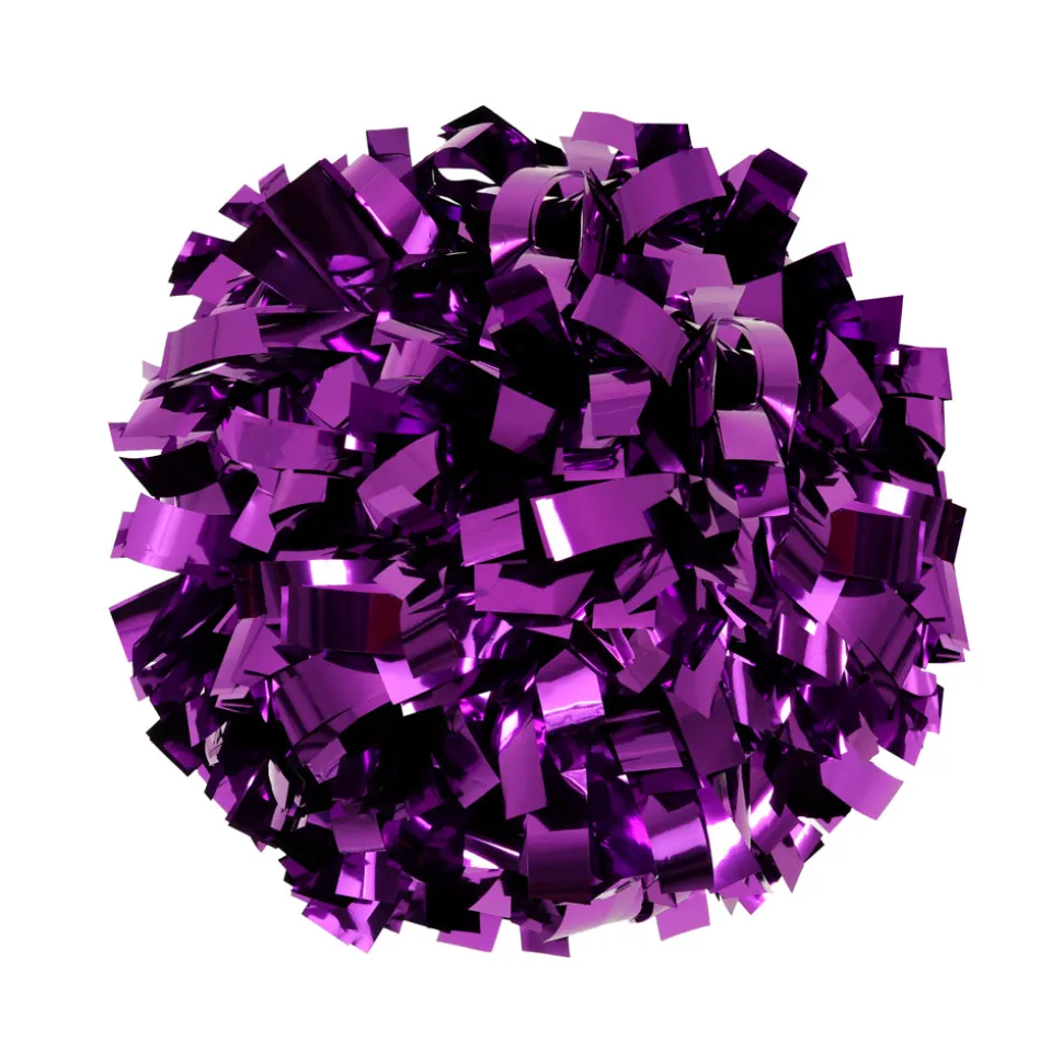 Just For Kix 6" Solid Metallic Pom – High-Energy, Lightweight Cheer & Dance Pom (Sold Individually)