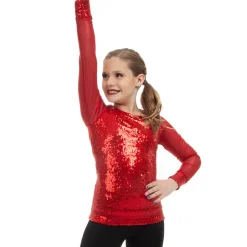 Kids Sequin Baseball Top