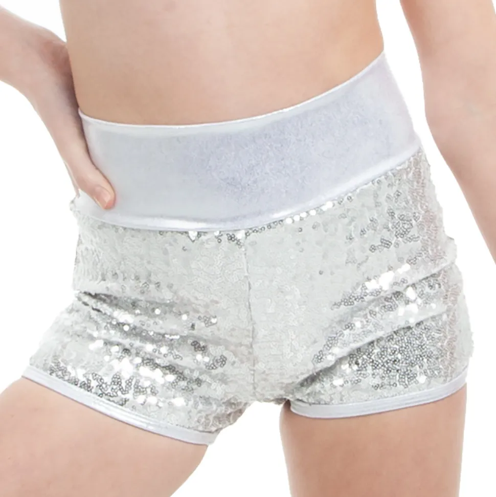 Kids Sequin High Waist Short