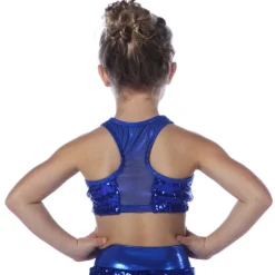 Kids Sequin Mesh Sweetheart Bra