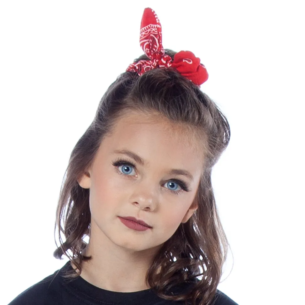 Knotted Bow Bandana Hair Scrunchie