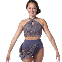 Lace Halter Keyhole Bra Top