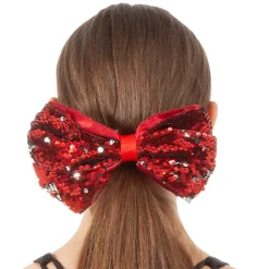 Large Sequin Hair Bow